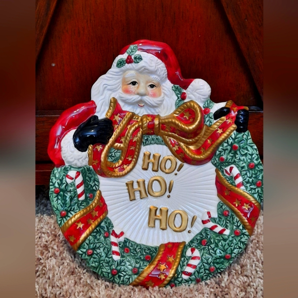 Fitz and Floyd Santa Plate